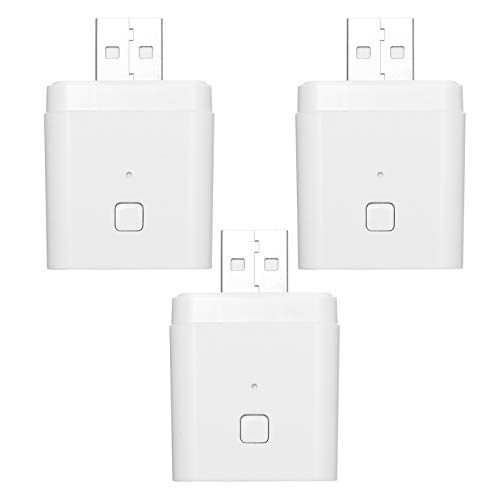 Splenssy Adaptador WiFi inteligente Tuya Micro DC 5V para dispositivos USB, adaptador sem fio para casa inteligente, controle remoto de aplicativos, compatível com Alexa e Google Home para controle de