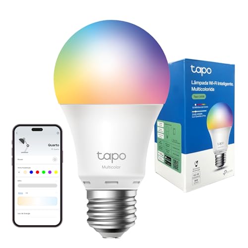 Tapo L530E, Lâmpada LED multicolorida inteligente WiFi, 806 lúmens, 8,3 W, sem necessidade de hub, controle remoto/aplicativo, 16 milhões de tons, cor RGB, funciona com Alexa e Google Home. - 1