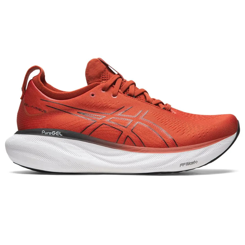 Tênis ASICS GEL-Nimbus 25 - Masculino - Laranja