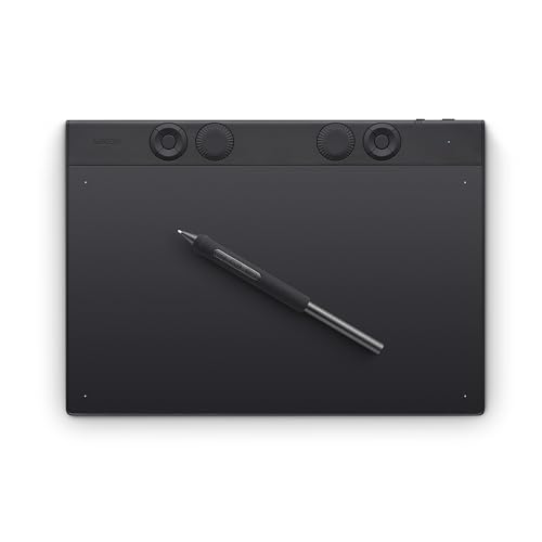 Wacom Intuos Pro, Mesa Digitalizadora Média, Bluetooth, Profissional para Design Gráfico e Arte Digital, PTK670, Preta - 1