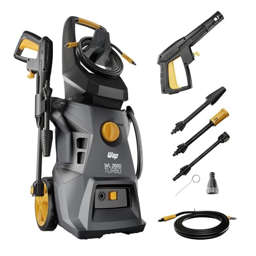 WAP Lavadora de Alta Pressão WL 2660 TURBO, 400L/h, com Aplicador de Detergente e Agulha Desobstruidora, 1800W 220V