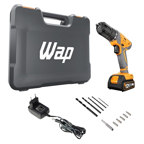 WAP Parafusadeira Furadeira à Bateria 3/8" 12V WF 12K3.2 com 18 Níveis de Torque, 2 Níveis de Velocidades e Maleta - 1