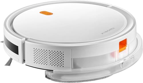 Xiaomi Robot Vacuum E5 Ventilador de sucção potente de 2000Pa, Bateria de 2600mAh, configurações de 3 níveis de potência de sucção, Branco - 1
